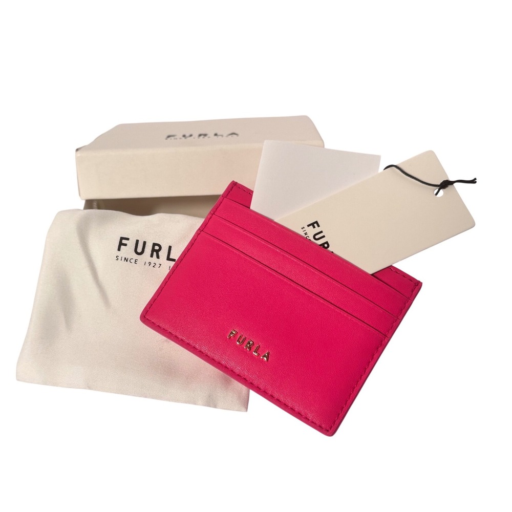 Furla‎ Classic Vitello Sidney Leather Card Case Ametista Pink PS87CL NWT